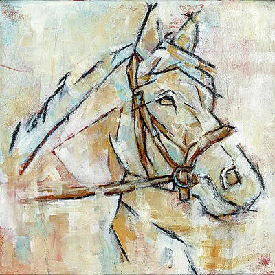 Equestrian II, original painting by Wyoming fine artist Steve Knox