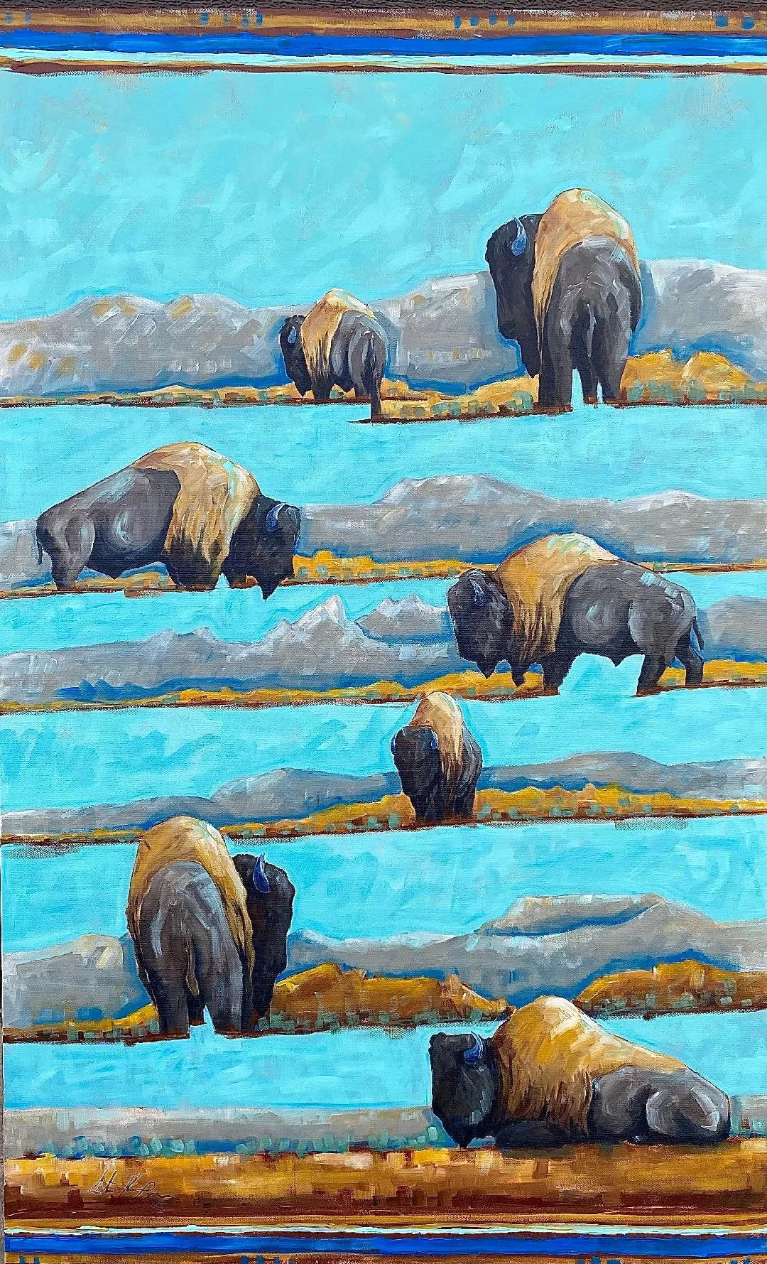 Passing Through, original painting by Wyoming fine artist Steve Knox