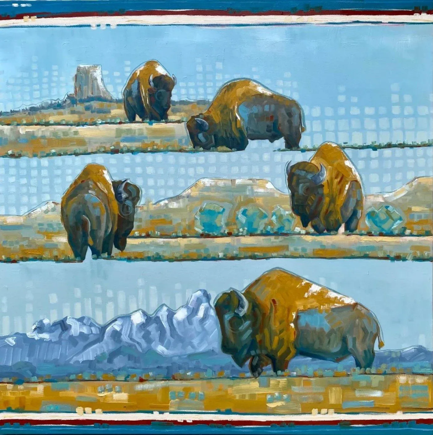 Western Skies, original painting by Wyoming fine artist Steve Knox