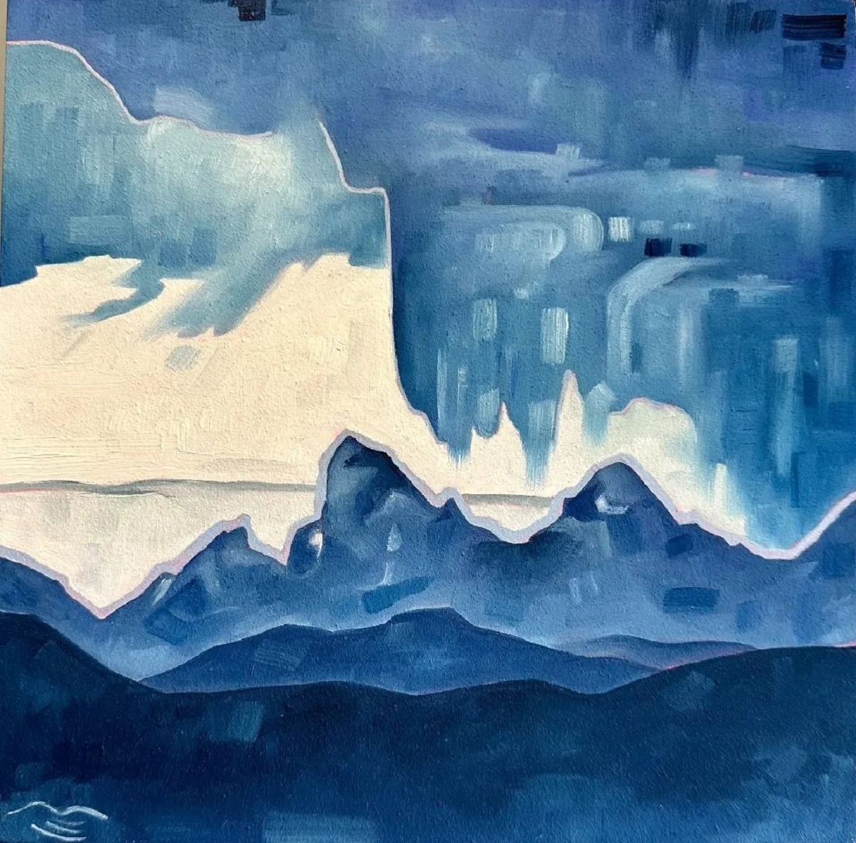 Raining In Wyoming, original painting by Wyoming fine artist Steve Knox