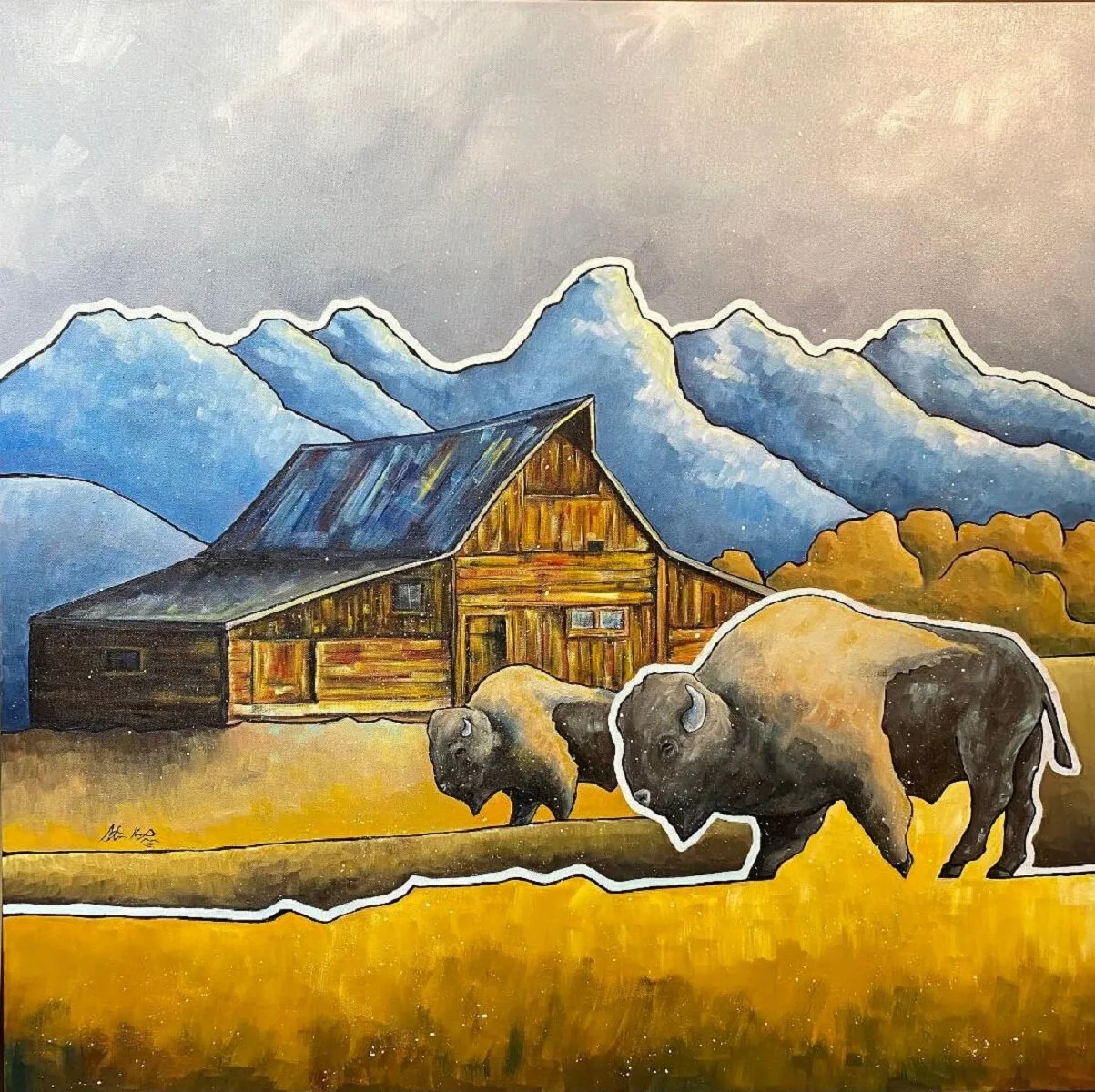 Morning's Light, original painting by Wyoming fine artist Steve Knox