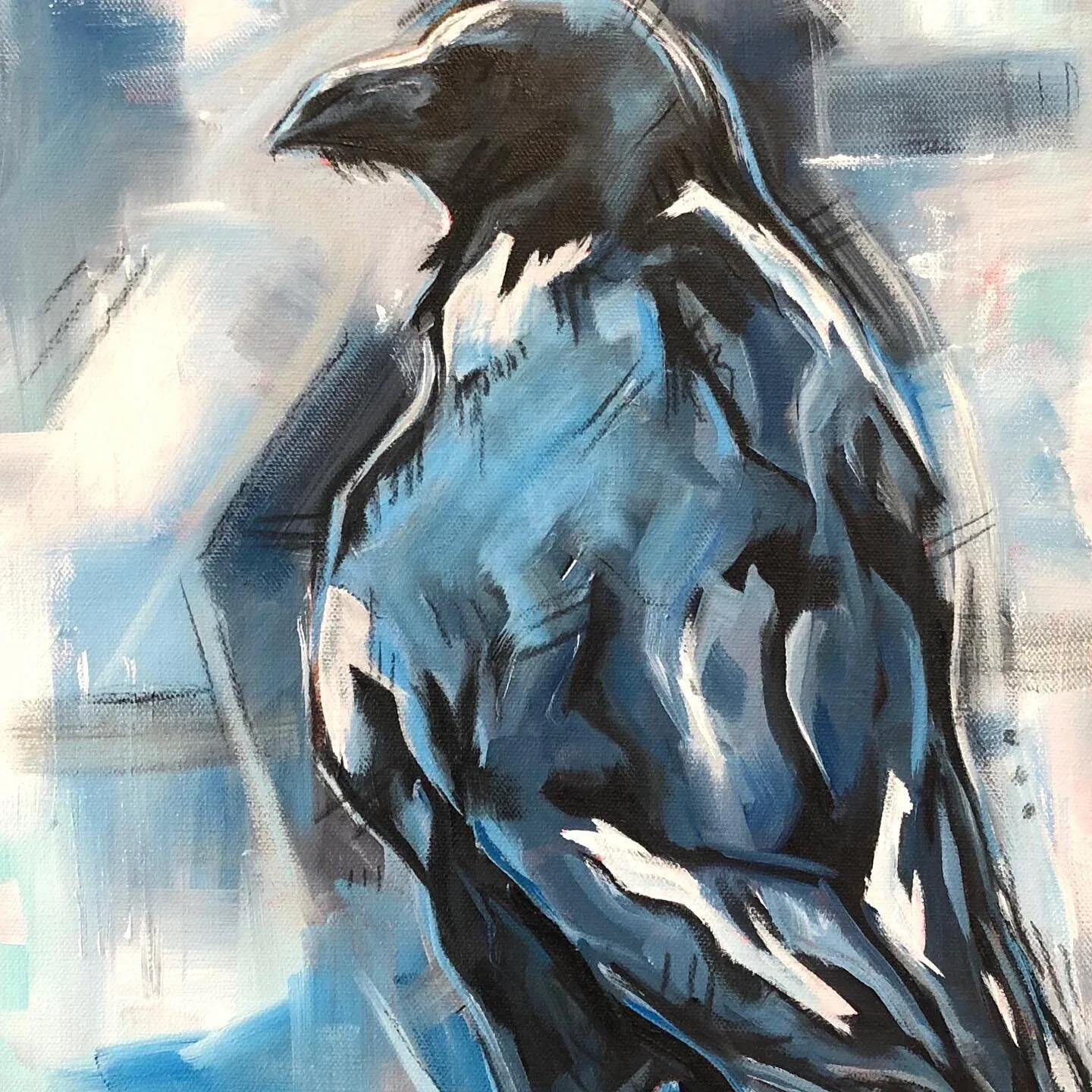 Seeker, original painting by Wyoming fine artist Steve Knox