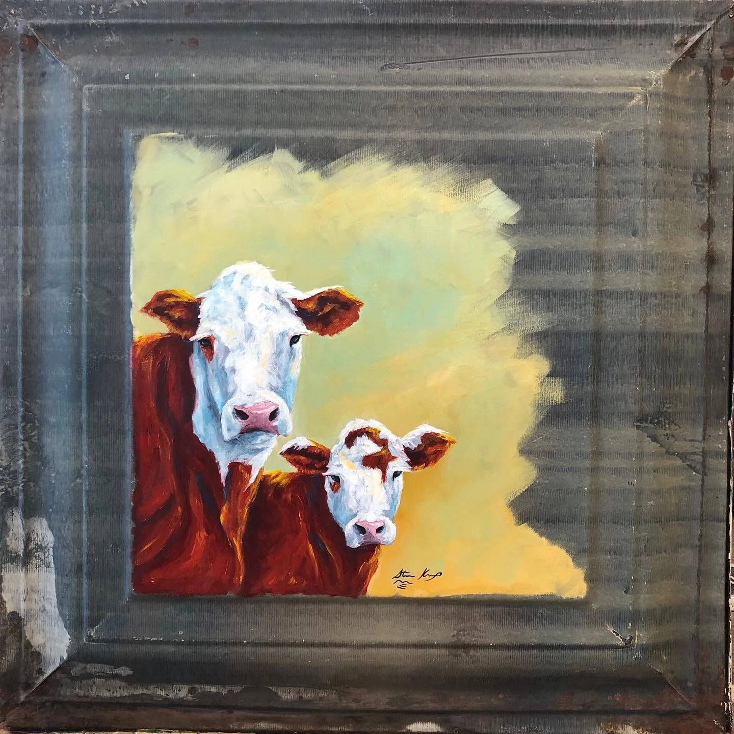 Look Alikes, original painting by Wyoming fine artist Steve Knox
