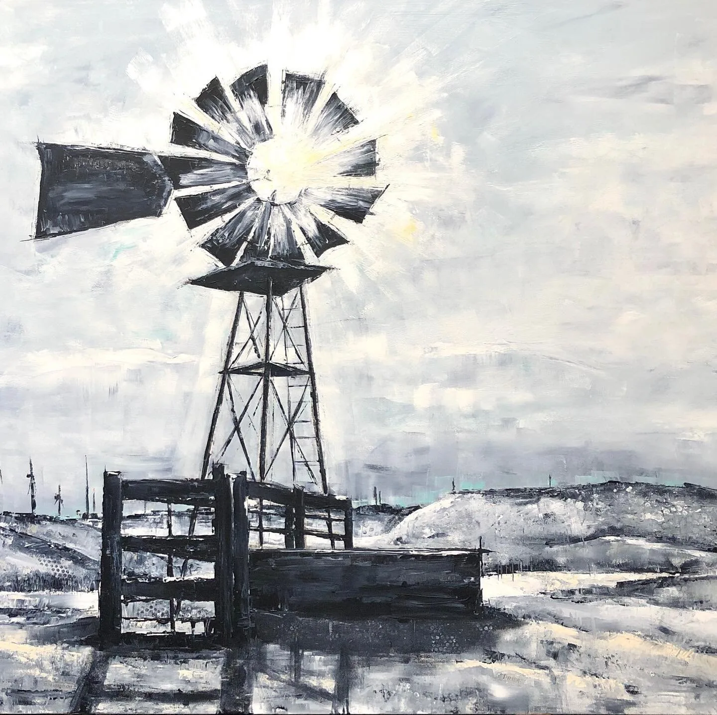 Afternoon Shadows, original painting by Wyoming fine artist Steve Knox